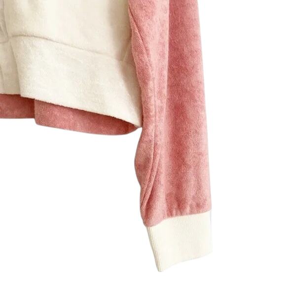 NWT - L*Space Back At It 2pc Set Sweatpants Sweatshirt Cream & Pink Size: M - Picture 11 of 11